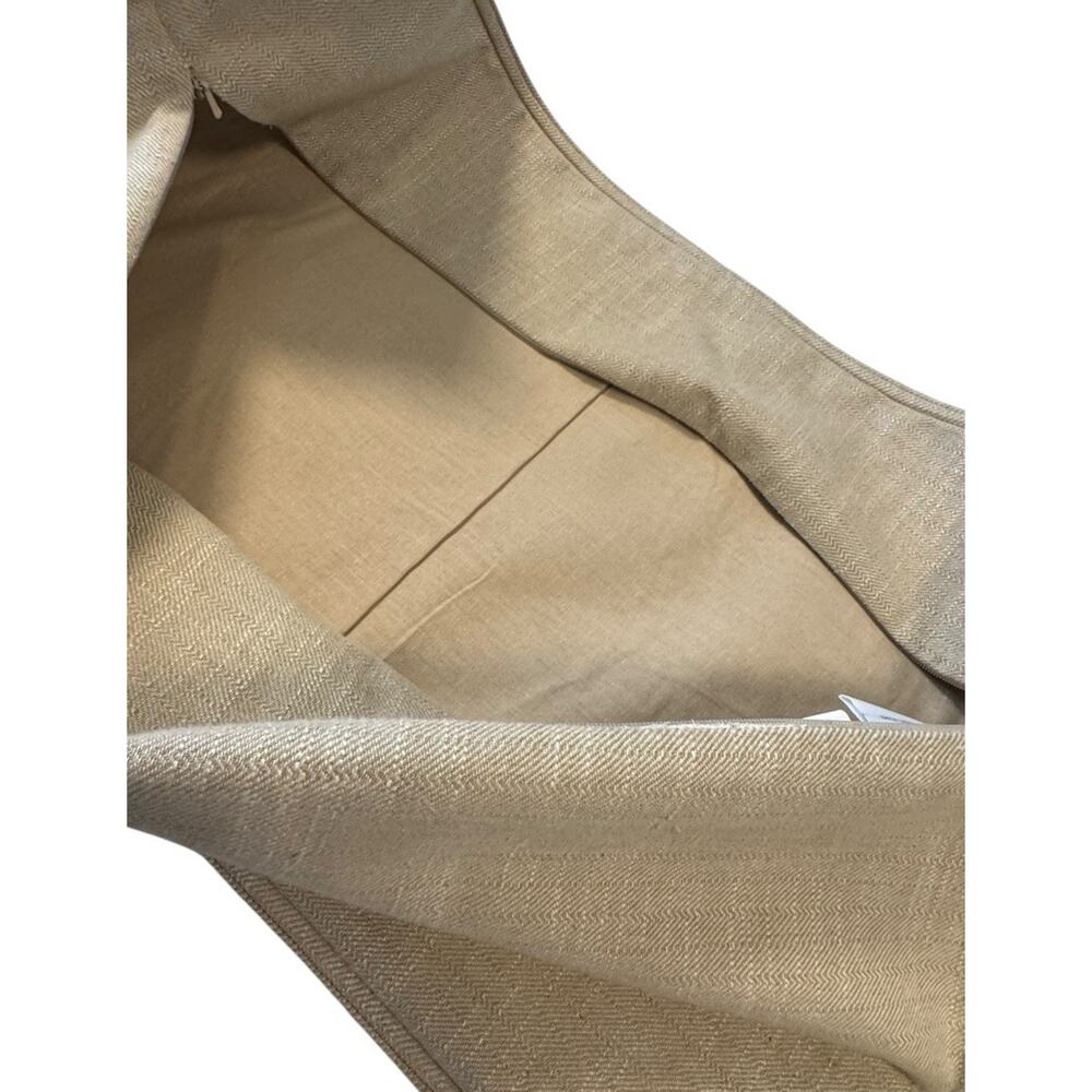 Villa Classic Home Pottery Barn Leather Lumbar Pillow Cover Light Brown 26" READ - Picture 12 of 13